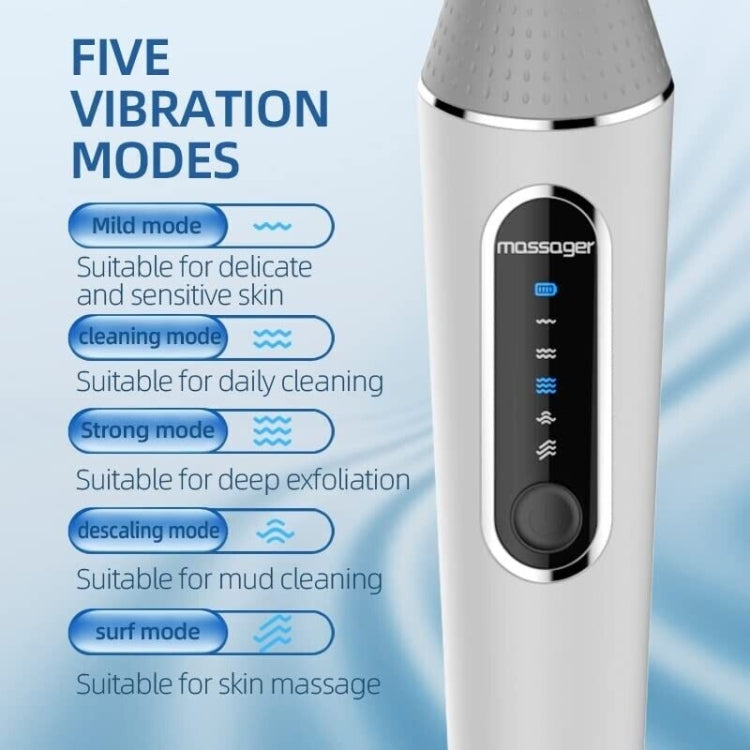 Spazzola da bagno elettrica Vibrazione in silicone Doccia spa posteriore a manico lungo