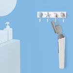 Spazzola da bagno elettrica Vibrazione in silicone Doccia spa posteriore a manico lungo