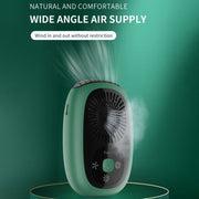 Ventilatore a collo appeso senza foglie Mini ventilatore portatile Ventilatore ricaricabile USB, Without Negative Ions White, Without Negative Ions Green, With Negative Ions White, With Negative Ions Green