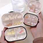 Mini scatola ermetica per erogazione di medicinali portatili da viaggio all'aperto per una settimana, Small, Large