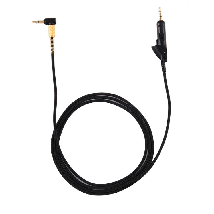 Per cavo di ricambio intrecciato per cavo audio per cuffie Boss QC15, ZS0017 Black