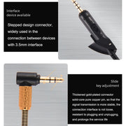 Per cavo di ricambio intrecciato per cavo audio per cuffie Boss QC15, ZS0017 Black