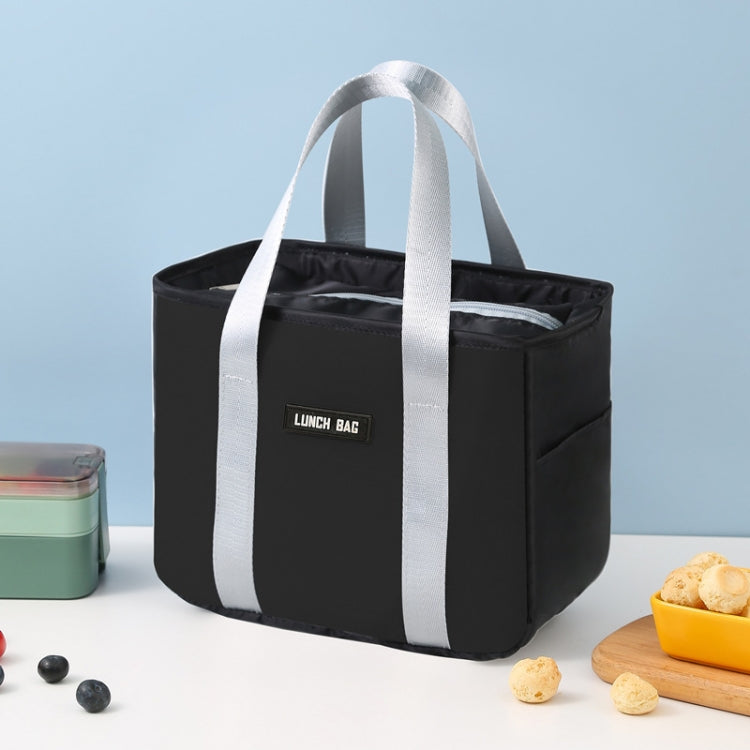 Borsa isolante portatile Borsa per pasti piccola impermeabile Borsa per il pranzo ispessita in alluminio