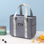 Borsa isolante portatile Borsa per pasti piccola impermeabile Borsa per il pranzo ispessita in alluminio
