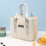 Borsa isolante portatile Borsa per pasti piccola impermeabile Borsa per il pranzo ispessita in alluminio