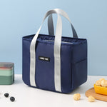 Borsa isolante portatile Borsa per pasti piccola impermeabile Borsa per il pranzo ispessita in alluminio