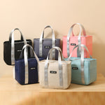 Borsa isolante portatile Borsa per pasti piccola impermeabile Borsa per il pranzo ispessita in alluminio