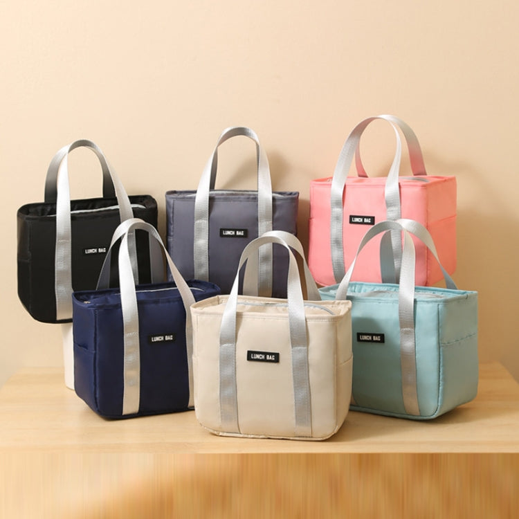 Borsa isolante portatile Borsa per pasti piccola impermeabile Borsa per il pranzo ispessita in alluminio