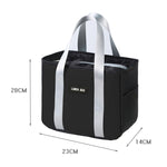 Borsa isolante portatile Borsa per pasti piccola impermeabile Borsa per il pranzo ispessita in alluminio