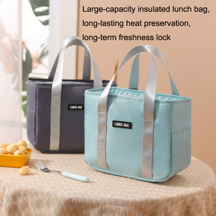 Borsa isolante portatile Borsa per pasti piccola impermeabile Borsa per il pranzo ispessita in alluminio