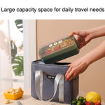 Borsa isolante portatile Borsa per pasti piccola impermeabile Borsa per il pranzo ispessita in alluminio
