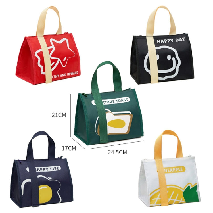 Borsa da pranzo portatile per studenti Borsa isolante Bento impermeabile ispessita semplice
