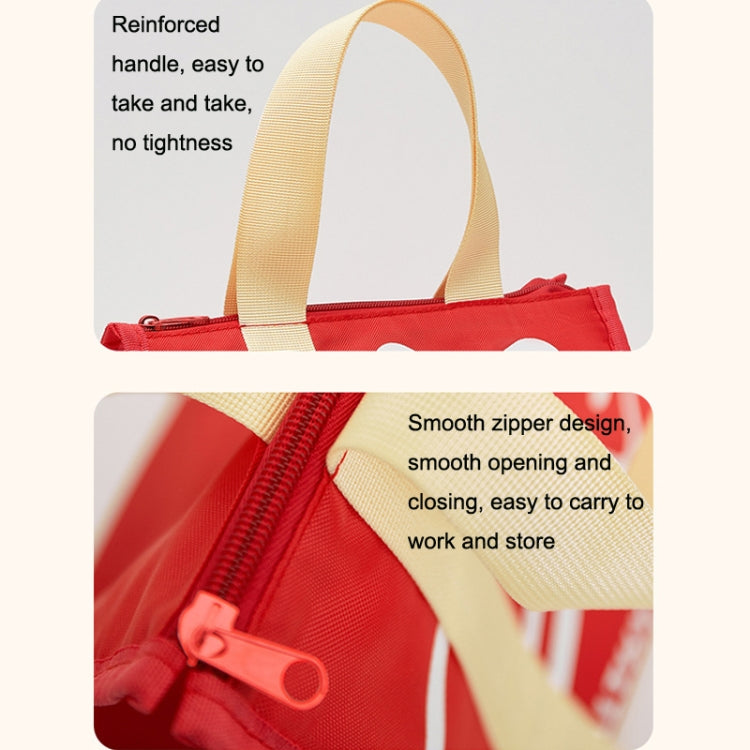Borsa da pranzo portatile per studenti Borsa isolante Bento impermeabile ispessita semplice