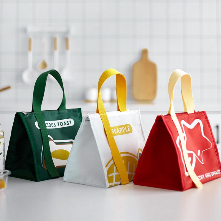 Borsa da pranzo portatile per studenti Borsa isolante Bento impermeabile ispessita semplice