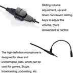 Per microfono Boom V-MODA Cavo per cuffie da gioco per computer, ZS0198 Gold Plug, ZS0198 Black Injection Molding