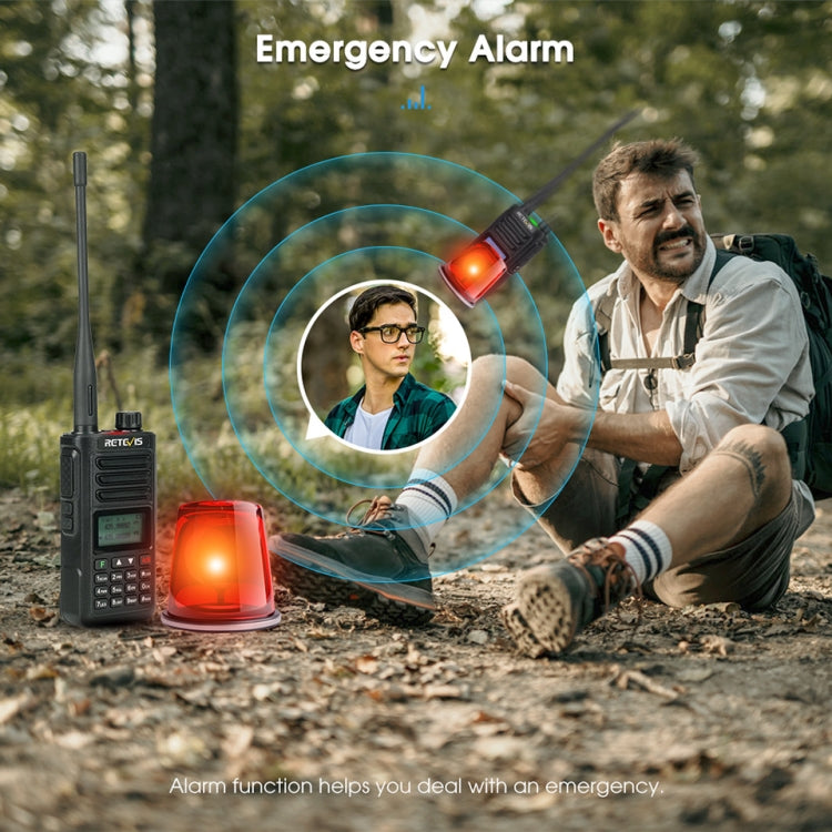 Walkie Talkie Retevis RA89 Dual Band impermeabile IP68