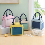 Match Color Cationic Lunch Box Borsa da pranzo impermeabile ispessita in alluminio
