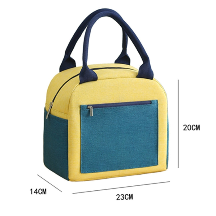 Match Color Cationic Lunch Box Borsa da pranzo impermeabile ispessita in alluminio