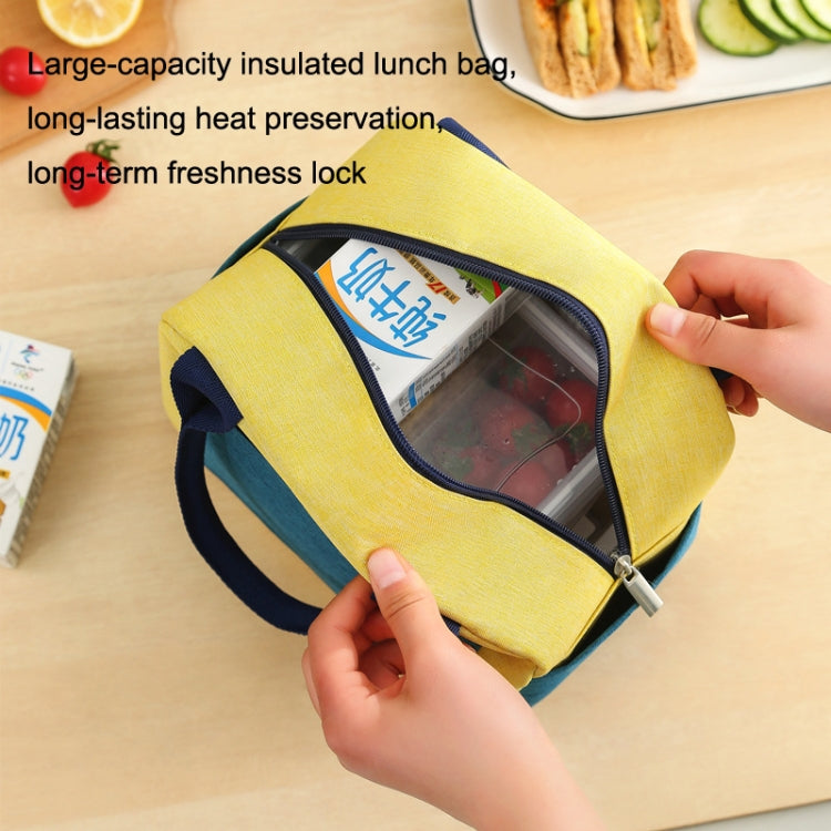 Match Color Cationic Lunch Box Borsa da pranzo impermeabile ispessita in alluminio