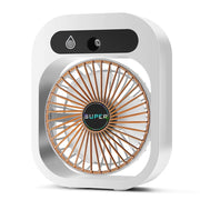 Ventilatore per condizionatore d'aria per umidificazione di ricarica USB Ventola di raffreddamento portatile da tavolo Nano Spray