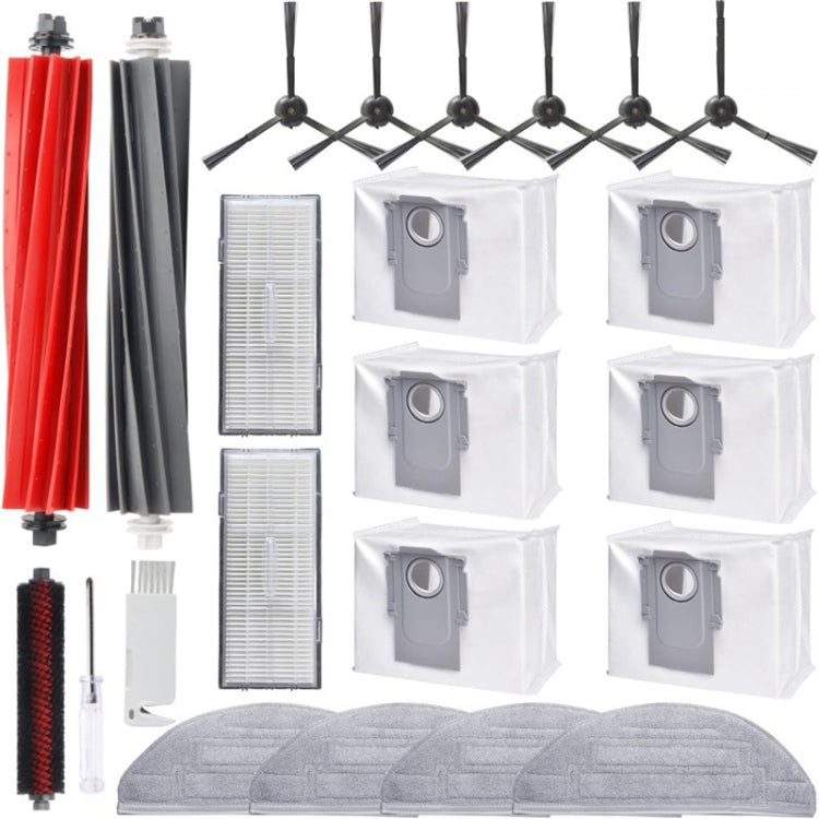 Per accessori per aspirapolvere Roborock G20 / S8 Pro ULTRA, 22pcs /Set, Silver Ion Module, Main Brush, Dust Bag