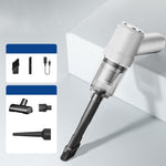 Mini aspirapolvere per auto con ricarica ad alta potenza per auto senza fili, Upgraded Black USB Cable, Upgraded White USB Cable, Black Type-C+Charging Base