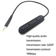 Cavo Bluetooth per cuffie BOSE QC25 / OE2 / QC35 / AKG / Y50 / Y40, ZS0012 Black