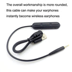 Cavo Bluetooth per cuffie BOSE QC25 / OE2 / QC35 / AKG / Y50 / Y40, ZS0012 Black