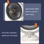 Ventilatore da tavolo verticale con luce notturna e ricarica USB-