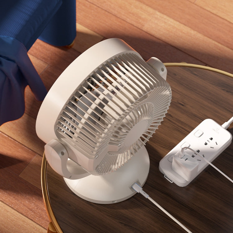 Ventilatore da tavolo verticale con luce notturna e ricarica USB-