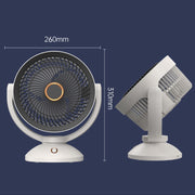 Ventilatore per luce notturna verticale a circolazione d'aria da tavolo Ventilatore turbo rotante per uso domestico, Plug-in Model, Charging Model