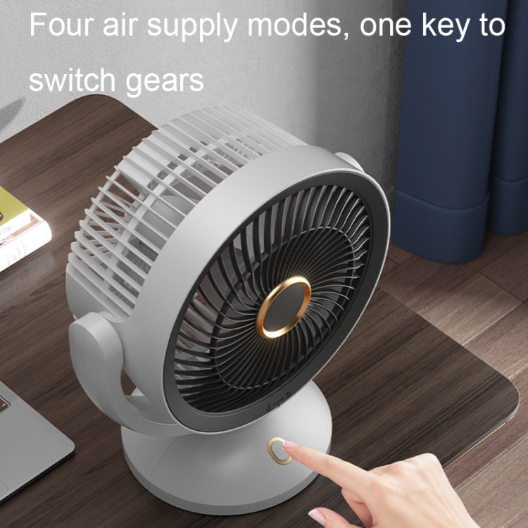 Ventilatore da tavolo verticale con luce notturna e ricarica USB-