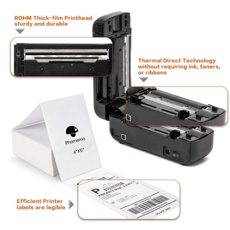 Phomemo PM246S Stampante termica per etichette 108mm