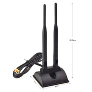 Antenna WiFi ad aspirazione magnetica da 2,4 GHz 5 GHz 6DBI Scheda di rete WiFi PCI-E, 6DBI