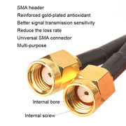 Antenna WiFi ad aspirazione magnetica da 2,4 GHz 5 GHz 6DBI Scheda di rete WiFi PCI-E, 6DBI