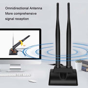 Antenna WiFi ad aspirazione magnetica da 2,4 GHz 5 GHz 6DBI Scheda di rete WiFi PCI-E, 6DBI