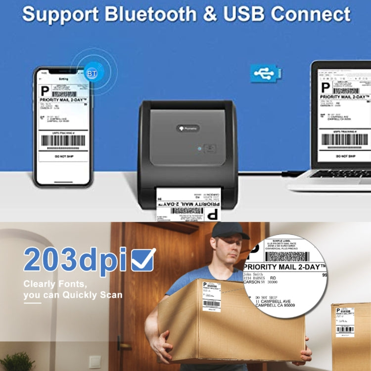 Phomemo D520-BT Stampante termica Bluetooth per etichette