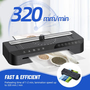 FN338 Laminatore fotografico A4/A5/A6 con 4 livelli di spessore Allarme di preriscaldamento opzionale, FN338