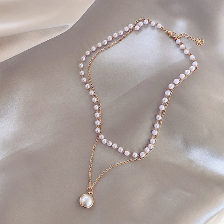 Collana con pendente a doppio strato in rilievo semplice da 10 pezzi