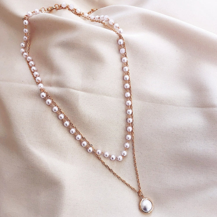 Collana con pendente a doppio strato in rilievo semplice da 10 pezzi