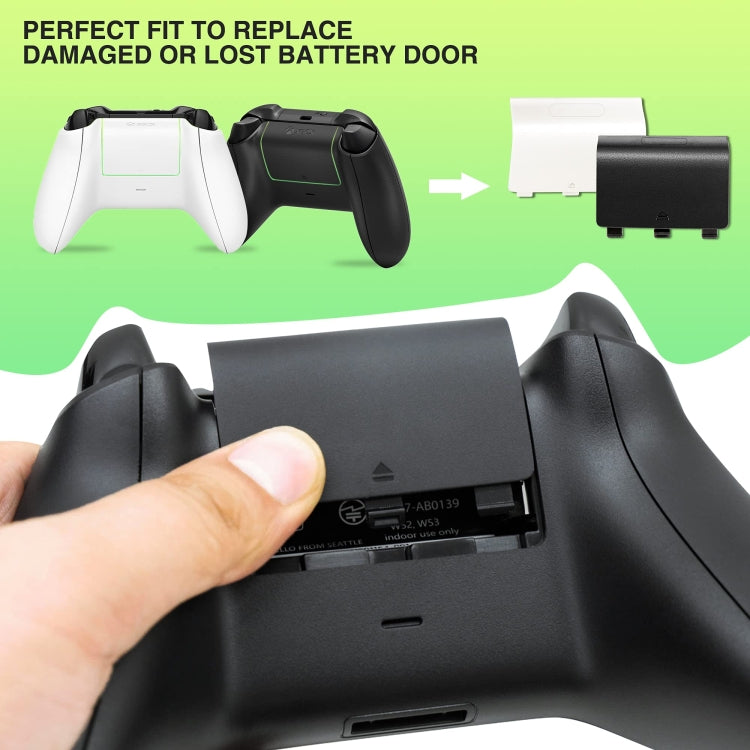 For Xbox One 5pcs Replacement Battery Doors Wireless Controller Battery Cover, Red, Black