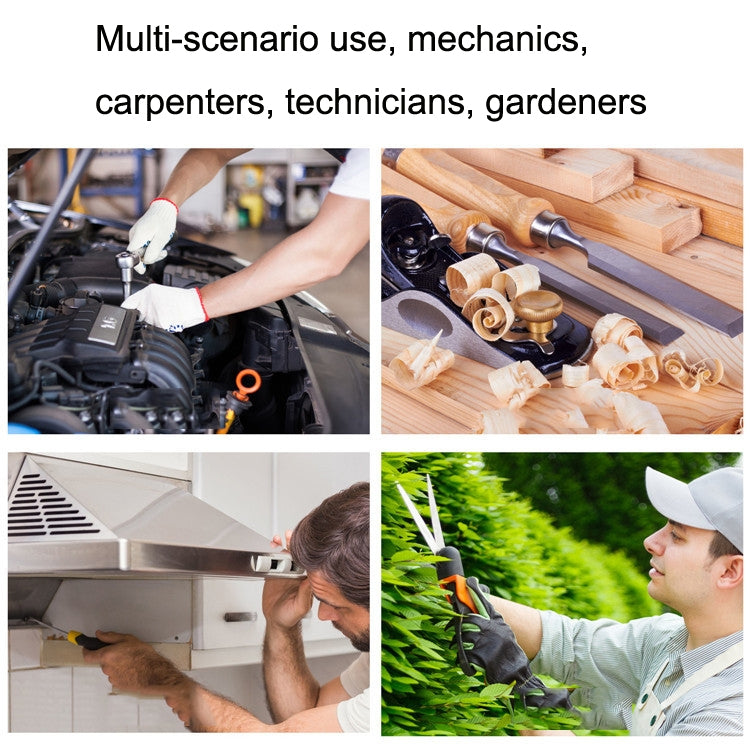 Grembiule multitasca per attrezzi Grembiule da giardinaggio da giardino blu, Black+Blue