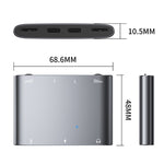 Convertitore audio stereo 2 in 1 USB-C e 8 pin