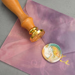 Confezione regalo Fire Paint Stamp Set Accessori per materiali manuali retrò Materiale per libri fai-da-te