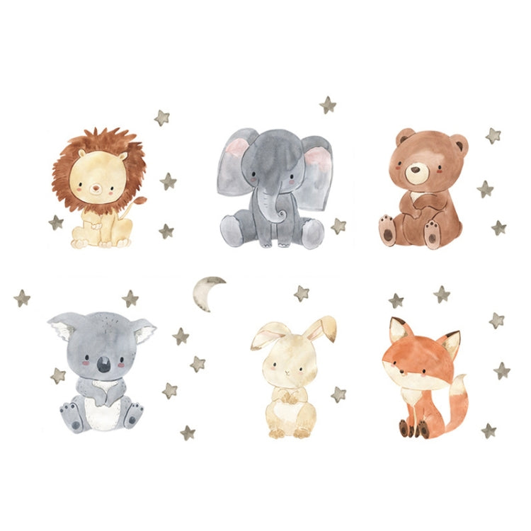 5 set decorazione della stanza dei bambini dell'autoadesivo dell'interruttore dell'animale del fumetto