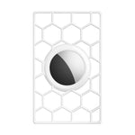 Per la copertura protettiva a nido d'ape a forma di scheda del localizzatore di posizione Airtag, Honeycomb White, Honeycomb Black