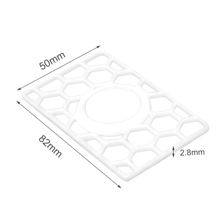 Per la copertura protettiva a nido d'ape a forma di scheda del localizzatore di posizione Airtag, Honeycomb White, Honeycomb Black