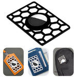 Per la copertura protettiva a nido d'ape a forma di scheda del localizzatore di posizione Airtag, Honeycomb White, Honeycomb Black