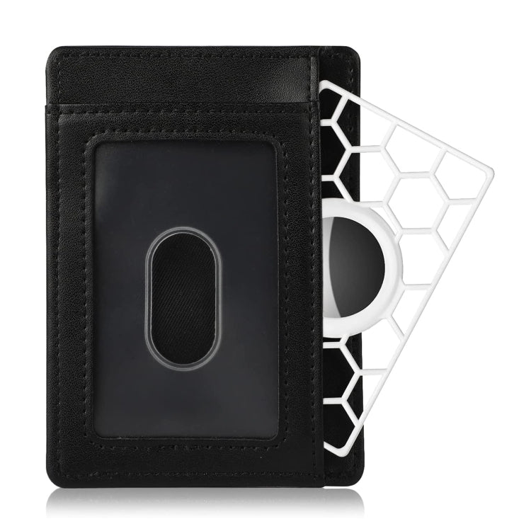 Per la copertura protettiva a nido d'ape a forma di scheda del localizzatore di posizione Airtag, Honeycomb White, Honeycomb Black