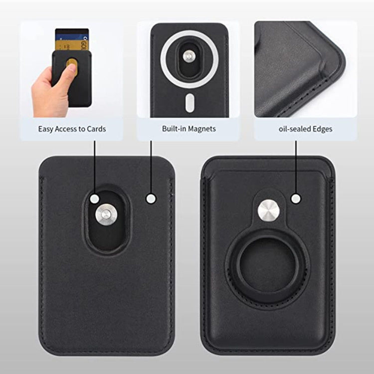 Per Airtag Positioner Fiber Card Clip Antifurto Card Tracker Coperchio di protezione, Magnetic, Paste